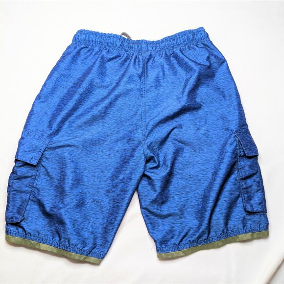 U.S. Polo Assn. Swim Trunks Men's Small Blue Sheer Vintage Lined Flawed - Picture 2 of 5
